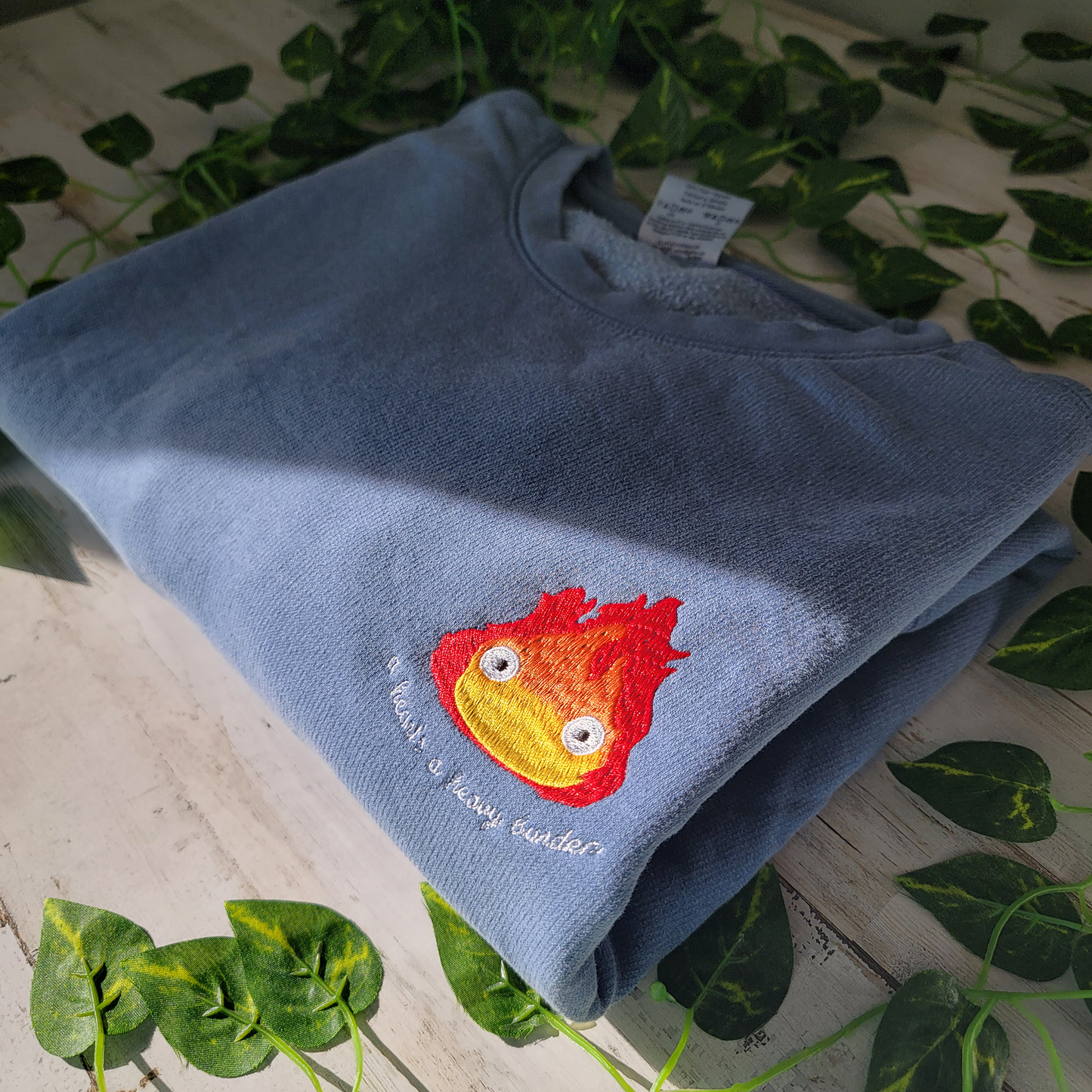 Calcifer A Heart's a Heavy Burden Sweatshirt