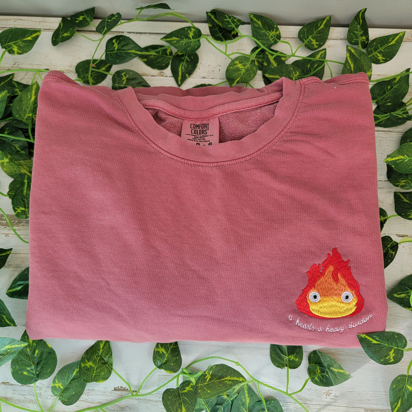 Calcifer A Heart's a Heavy Burden Sweatshirt