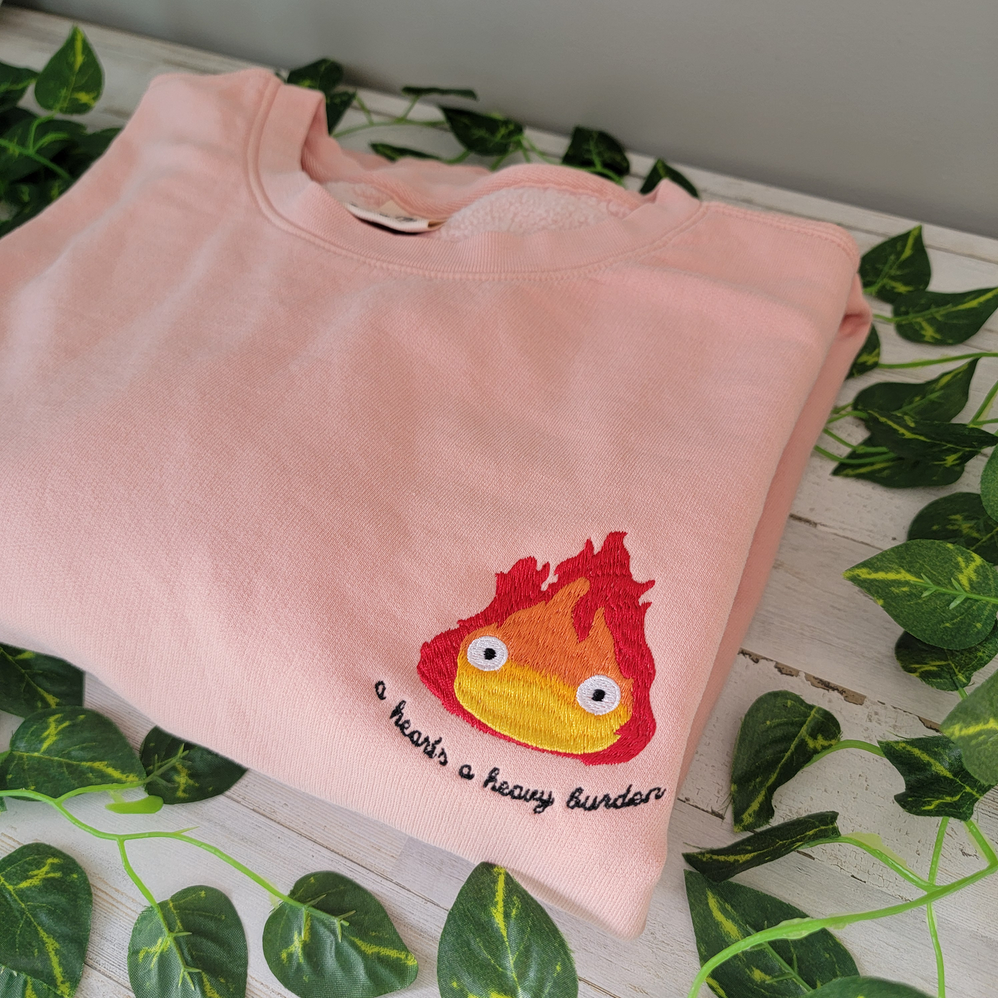 Calcifer A Heart's a Heavy Burden Sweatshirt
