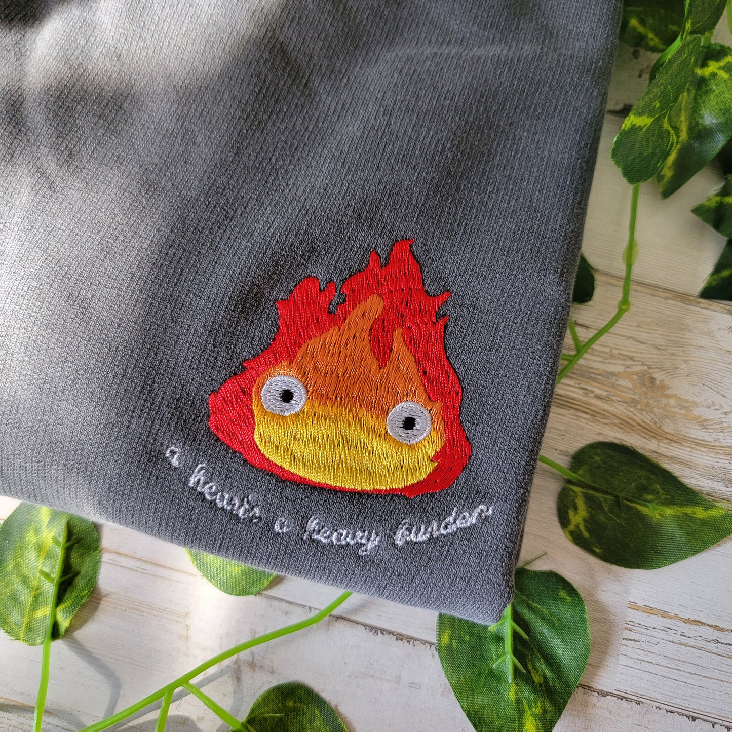 Calcifer A Heart's a Heavy Burden Sweatshirt