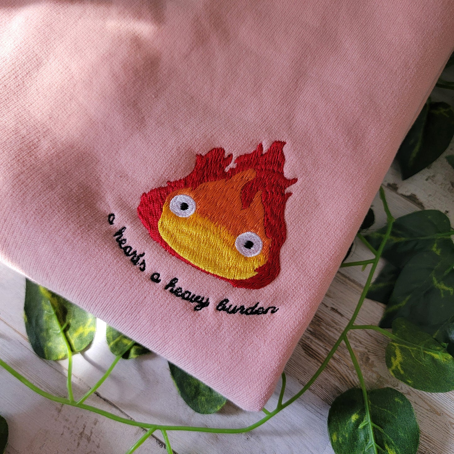Calcifer A Heart's a Heavy Burden Sweatshirt