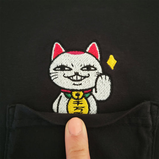 Dandadan Okarun Turbo Granny Cat Form Pocket Shirt