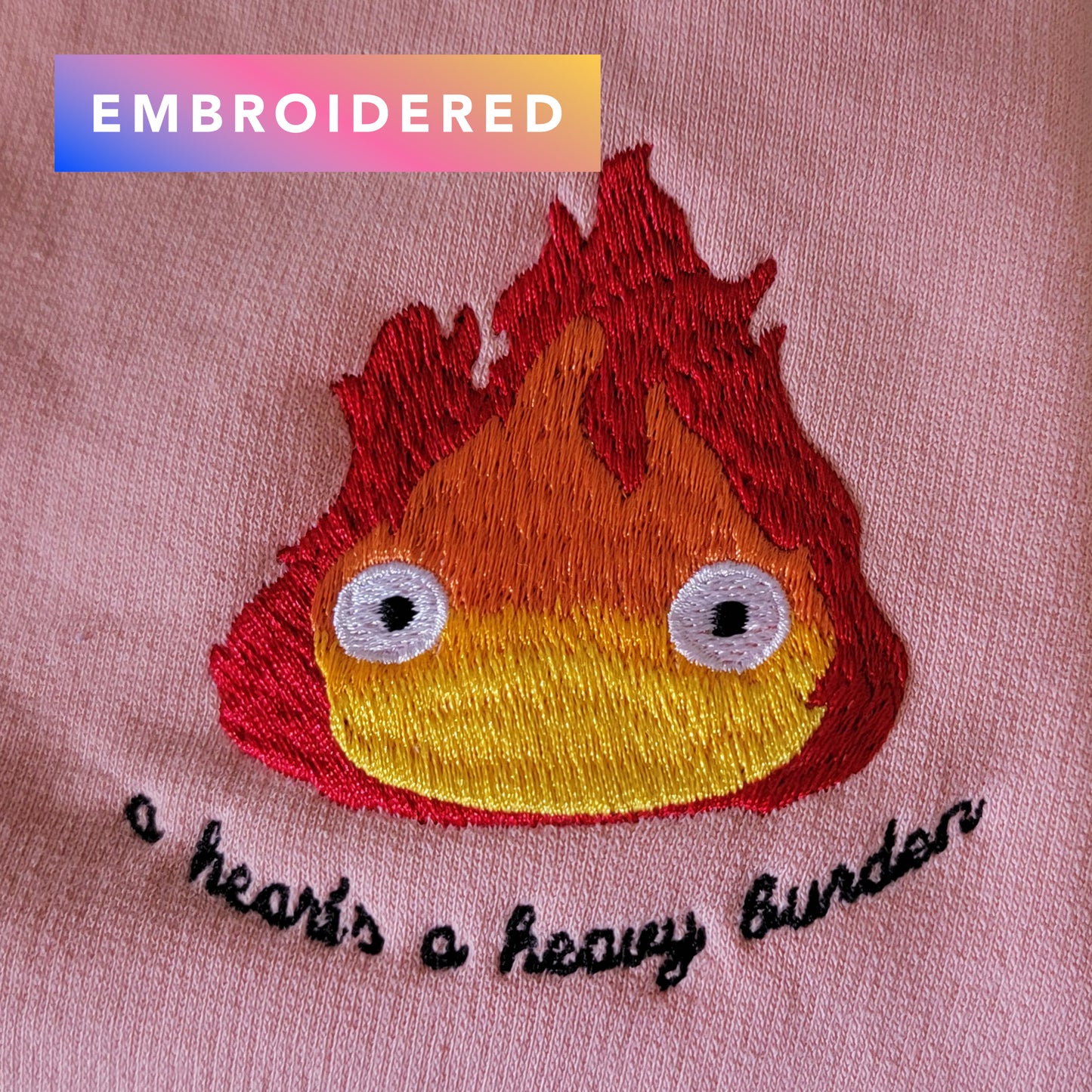 Calcifer A Heart's a Heavy Burden Sweatshirt