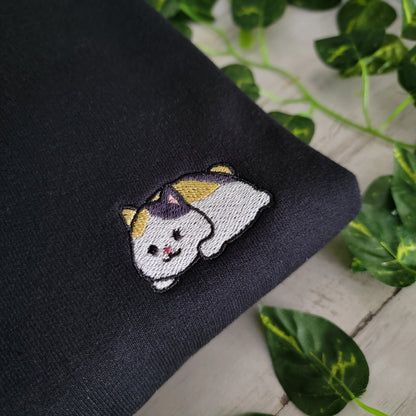 Relaxed Fat Cat Embroidered Hoodie