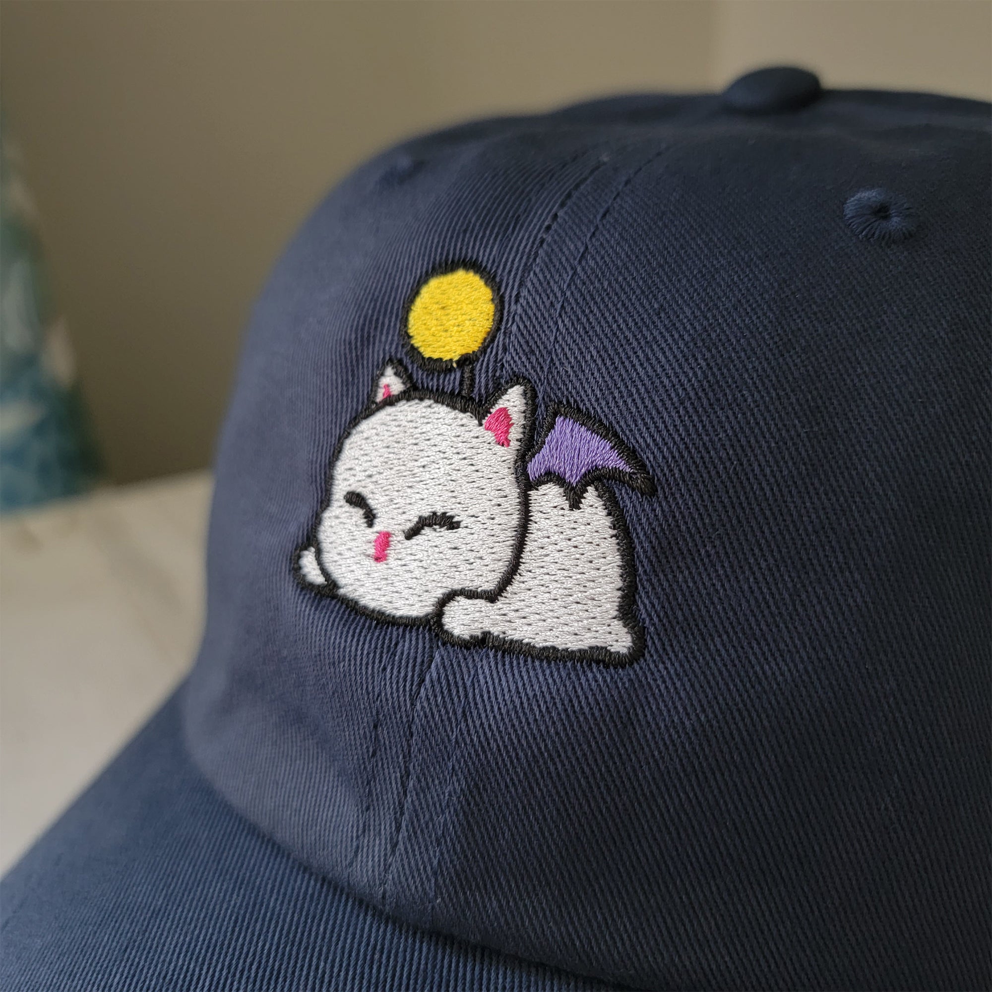 Relaxed Moogle Dad Hat | Subtle Gaming Merch | AFK Apparel