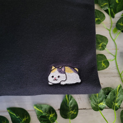 Relaxed Fat Cat Embroidered Hoodie