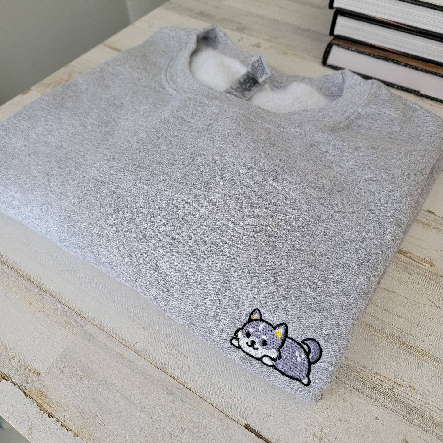 Relaxed Puppy Torgal Embroidered Crewneck Sweater