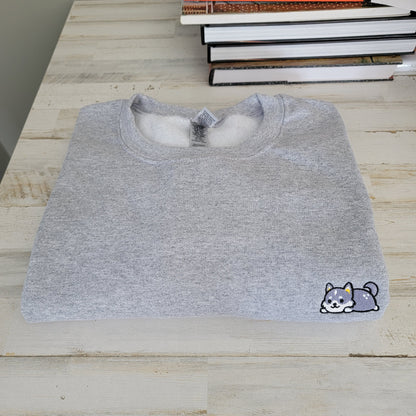 Relaxed Puppy Torgal Embroidered Crewneck Sweater