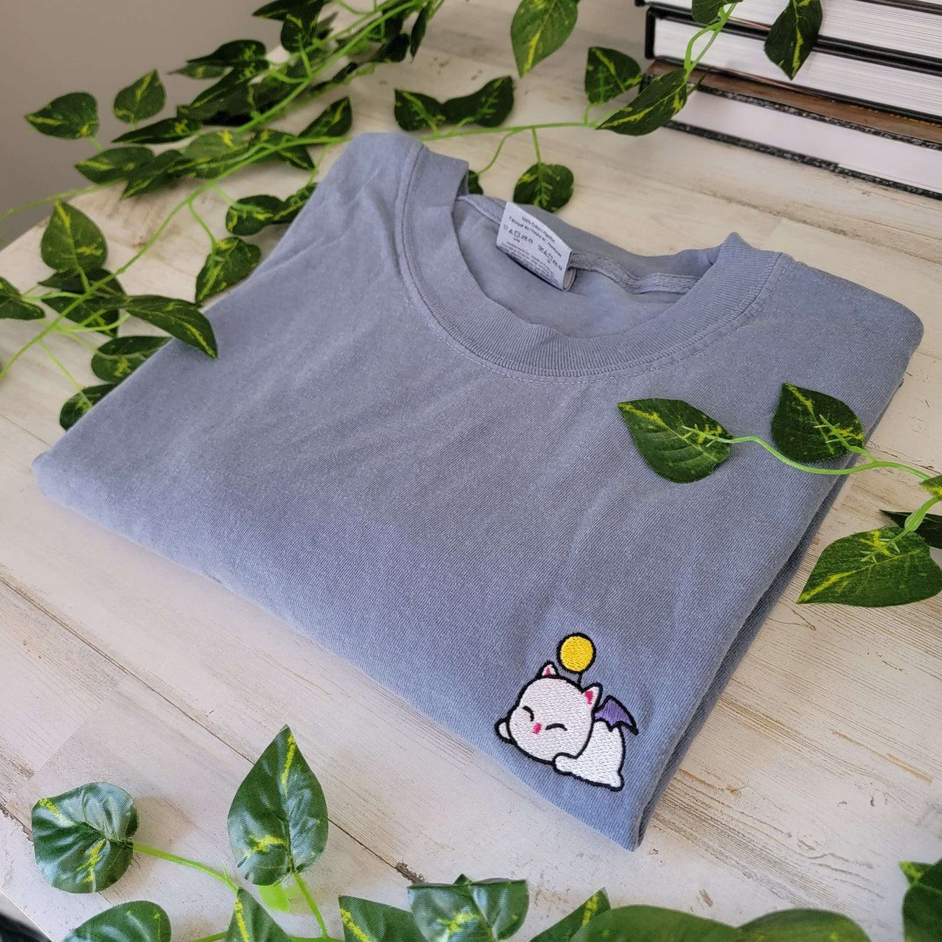 Relaxed Moogle Embroidered Shirt | Subtle Gaming Merch | AFK Apparel