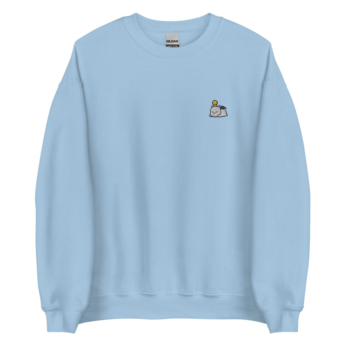 Relaxed Moogle Embroidered Crewneck Sweater