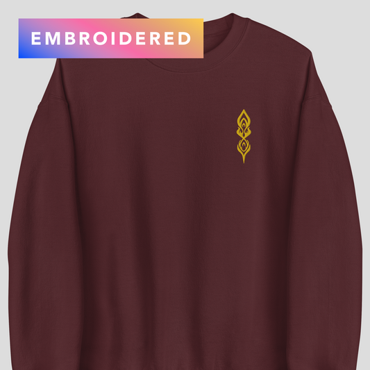 Blessing of the Phoenix Embroidered Crewneck Sweater