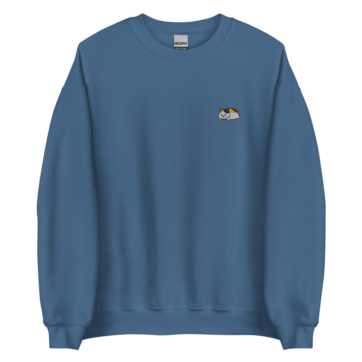 Relaxed Fat Cat Embroidered Crewneck Sweater