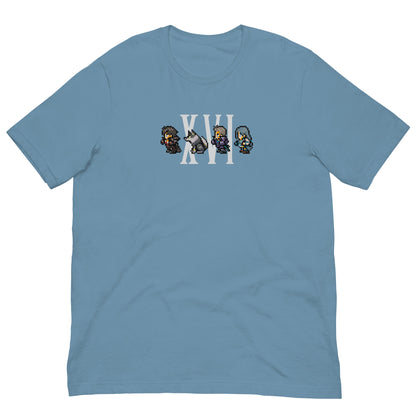 Clive, Torgal, Cid, and Jill Pixel Party Shirt